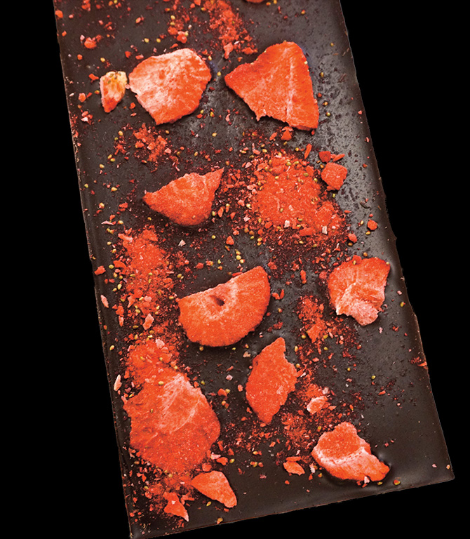 Enlargeable image of crushed dried strawberries