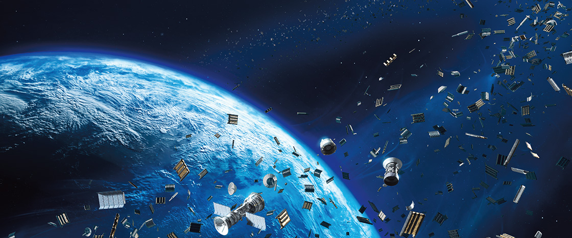 Image showing trash in space